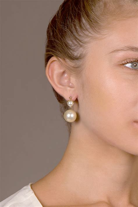 pearl on pearl earrings dior|christian Dior pearl earrings price.